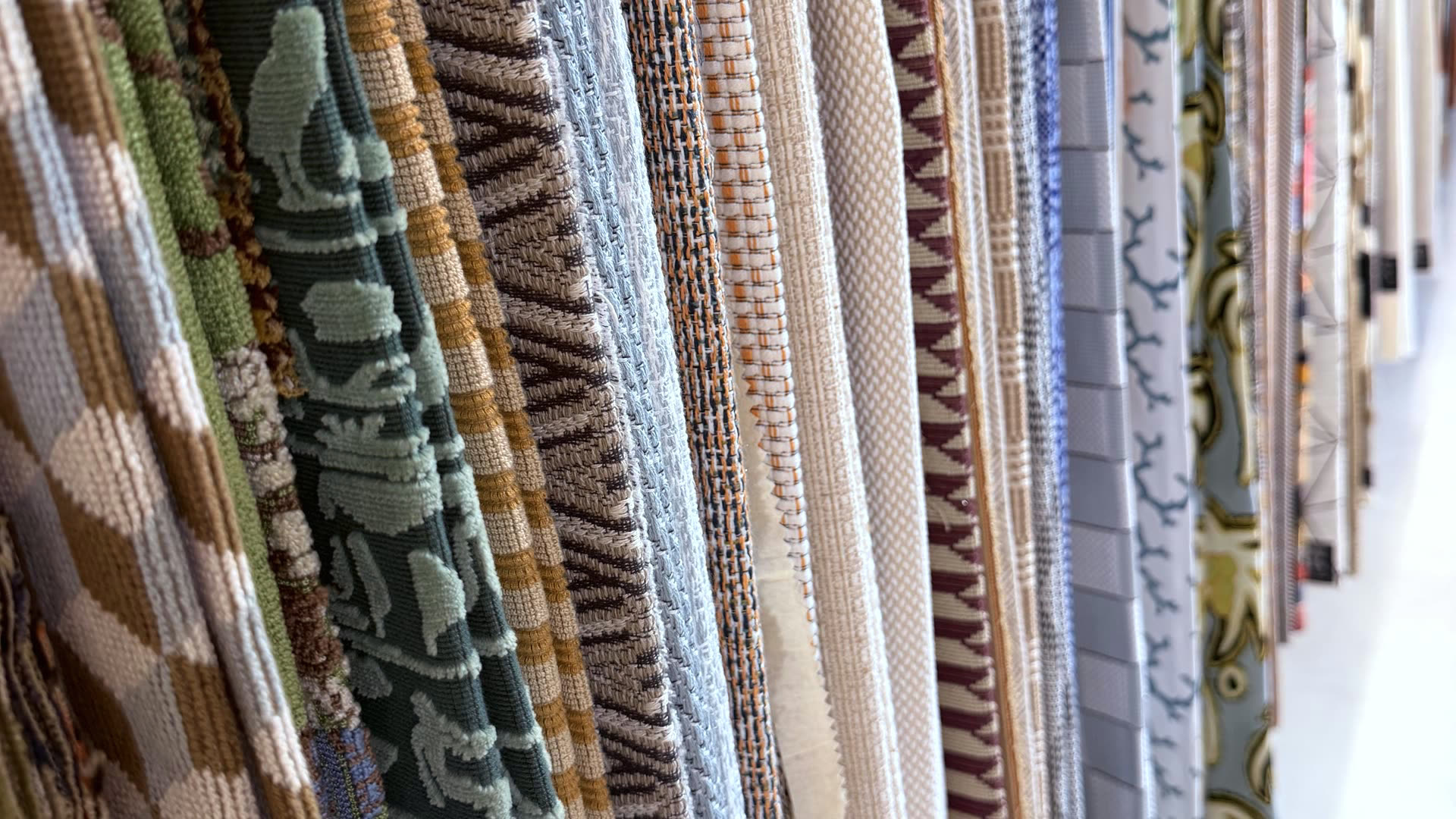 Fabric samples at a Porto atelier